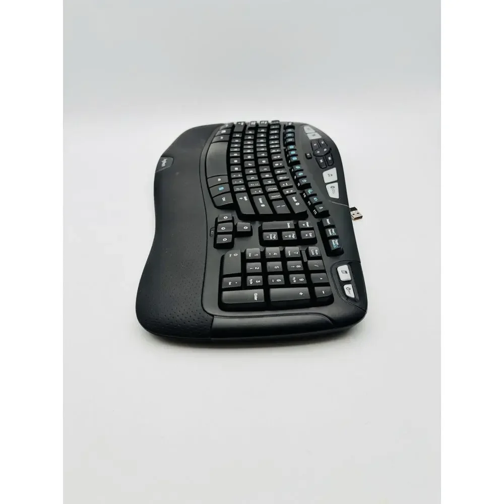 Logitech Wireless Comfort Wave Ergonomic Keyboard K350 - With Receiver/Dongle